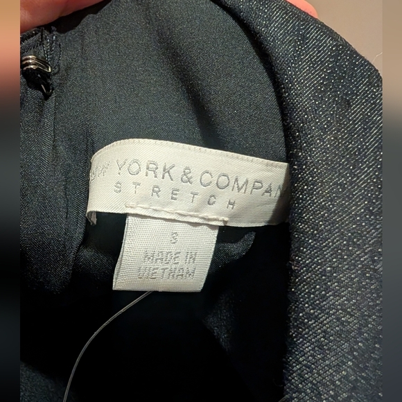 New York & Company Elegant Dark Navy Midi Dress, Size Small - Picture 5 of 7